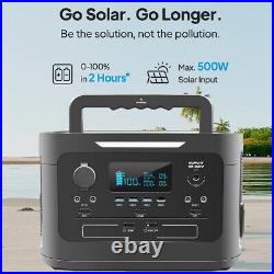 1000W 1166Wh Portable Solar Power Station Battery Generator Emergency Backup