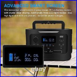 1000W 1166Wh Power Station Portable Solar Generator Power Supply for Camping