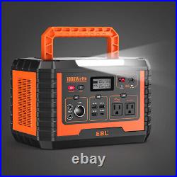 1000W Power Station Portable Solar Generator Power Supply for Camping