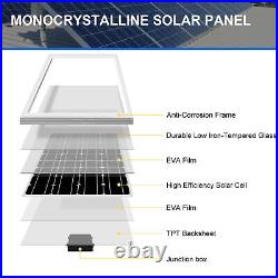 1000W Solar Panel 200W kit 12V 100AH LiFePO4 Lithium Battery for RV Power Supply