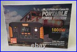 1000Wh Solar Portable Power Station Portable Generator Emergency Power Supply