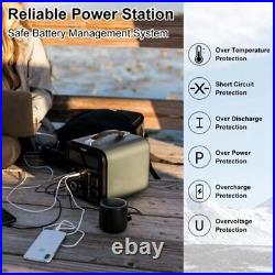 110-220V Portable Solar Power Generator Emergency Power Supply 1100WH Panel 100W