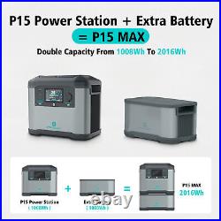 110V/1500W Portable Power Station Camping Solar Generator Power Supply Emergency