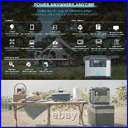 110V/1500W Portable Power Station Camping Solar Generator Power Supply Emergency