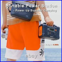 110V Portable Solar Power Generator 200W 40800mAh Battery Charger Energy Supply