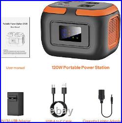 110V Power Bank with AC Outlet, Portable Generator, Portable Power Station 120W