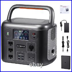 1500w Solar Power Station Generator 1280wh Backup Battery Supply Outdoor Camping