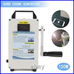 150W Portable Hand Crank Generator Outdoor Emergency Power Supply Generator