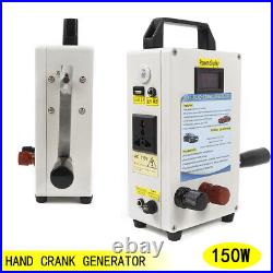 150W Portable Hand Crank Generator Outdoor Emergency Power Supply Generator