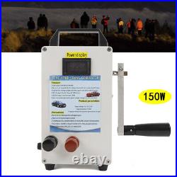 150W Portable Hand Crank Generator Outdoor Emergency Power Supply Generator