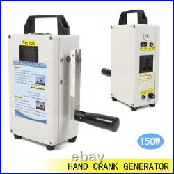 150W Portable Hand Crank Generator Outdoor Emergency Power Supply Generator