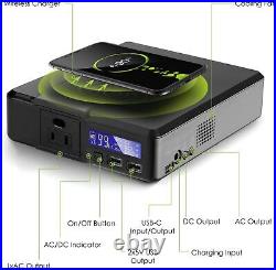 154Wh Portable Power Station 41600mAh Generator Supply with Wireless Charge US