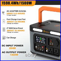 1598Wh 1500W Portable Energy Storage Power Supply Pure Sine Wave Solar Generator