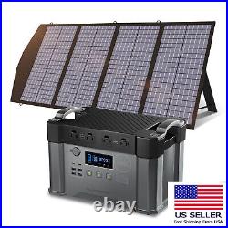 2000W Portable Power Station With 18V140W Solar Panel For Mobile Battery Outdoor