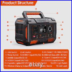 260Wh Power Station Generator AC DC for Camping Travel Emergency Backup Battery