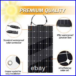 300W 18V Complete Solar Panel Kit Premium Self-Sufficient High Power Supply