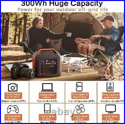 300W 296Wh Solar Generator Quick Charge / 110V AC O. Portable Power Station