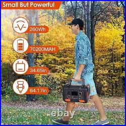 300W Portable Power Station Camping Battery Bank Backup Charger Solar Generator