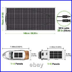 300W Watt Flexible Mono Solar Panel 12V Volt Portable Car Boat RV Home Camping