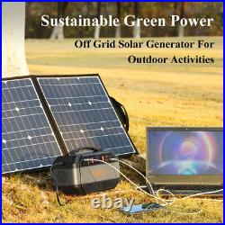 330W Portable Power Station, 299Wh Solar Generator Backup Power Supply