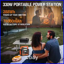 330W Portable Solar Power Station Generator Blackout Backup Power Bank Camping