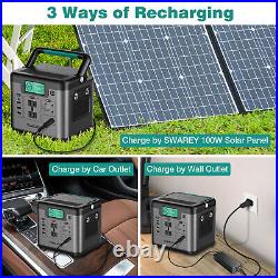 500W Portable Power Station 518Wh Backup Lithium Battery Pack Solar Generator US