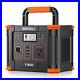 500W Portable Power Station Solar Generator 100W Solar Panel Power Supply Tool