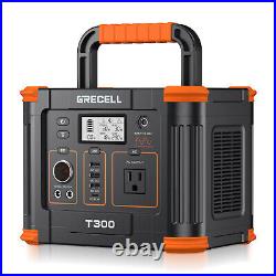 500W Portable Power Station Solar Generator 100W Solar Panel Power Supply Tool