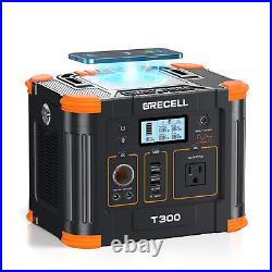 500W Portable Power Station Solar Generator 100W Solar Panel Power Supply Tool