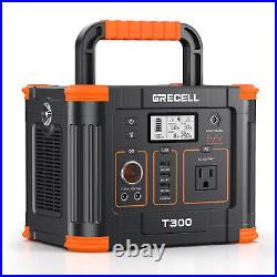 500W Portable Power Station Solar Generator 100W Solar Panel Power Supply Tool