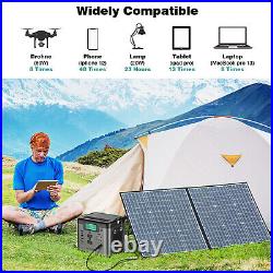 518Wh Portable Power Station Solar Generator Backup Battery Source Power Supply