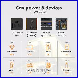 600W 568WH 153600mAh Emergency Power Supply Portable Outdoor Power Bank 220V