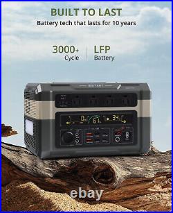 700With614wh Portable Power Station Solar Generator Backup for Outdoor Camping RV