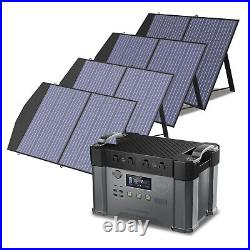 ALLPOWERS 2000W Solar Portable Power Station 1500Wh with 4 Foldable Solar Panels