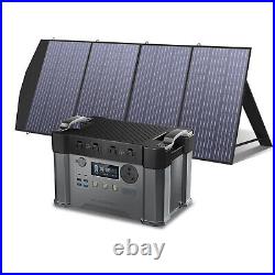 ALLPOWERS 2400W Portable Power Station Generator With Foldable Solar Panel 18V