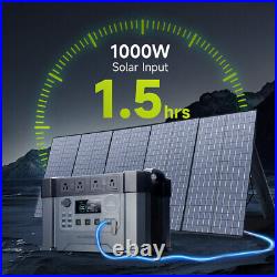 ALLPOWERS 2400W Portable Power Station Generator with 100W Solar Panel Outdoor