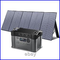 ALLPOWERS 2400W Power Station Generator Backup Power Supply with 400W Solar Panel