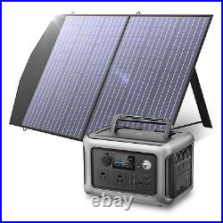 ALLPOWERS 600W R600 Portable Power Station Lifepo4 battery with100W Solar Panel