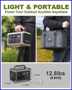 ALLPOWERS 600W R600 Portable Power Station Lifepo4 battery with100W Solar Panel