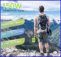 Aiper 150W Portable Power Station 167Wh 45000Mah Solar Generator Lithium Battery