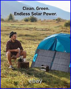 Anker Portable Power Station Solar Generator 256Wh 100W Solar Panel Outdoor Use