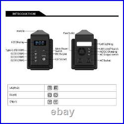 Aolithium 600W Portable Power Station Smart LED Display with 200W solar pannel