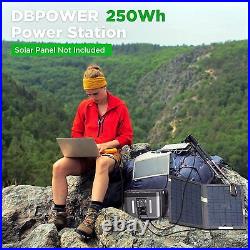 DBPOWER 250W Portable Power Station Solar Generator Supply Emergency Outdoor Use