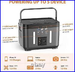 DBPOWER Portable Power Station, 178Wh 48000mAh Backup Lithium Battery 110V/25