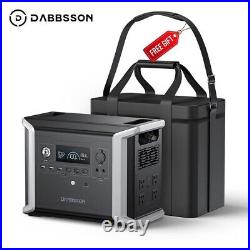 Dabbsson 1330Wh 1200W Portable Power Station Solar Generator for Home Backup