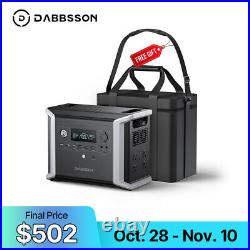 Dabbsson 1330Wh 1200W Portable Power Station Solar Generator for Road Trip RV