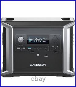 Dabbsson 1330Wh 1200W Portable Power Station Solar Generator for Road Trip RV