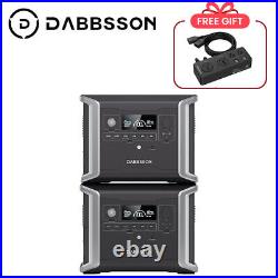 Dabbsson 2660Wh LFP Solar Generator Portable Power Station Home Battery Backup