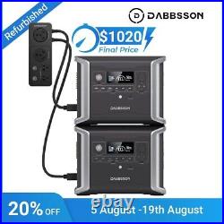 Dabbsson 2660Wh Solar Generator Portable Power Station LFP Home Backup Outdoor