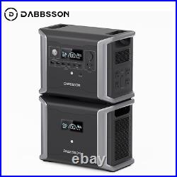 Dabbsson 3030Wh Power Station DBS1300 +DBS1700 Extra Battery Home Power Supply